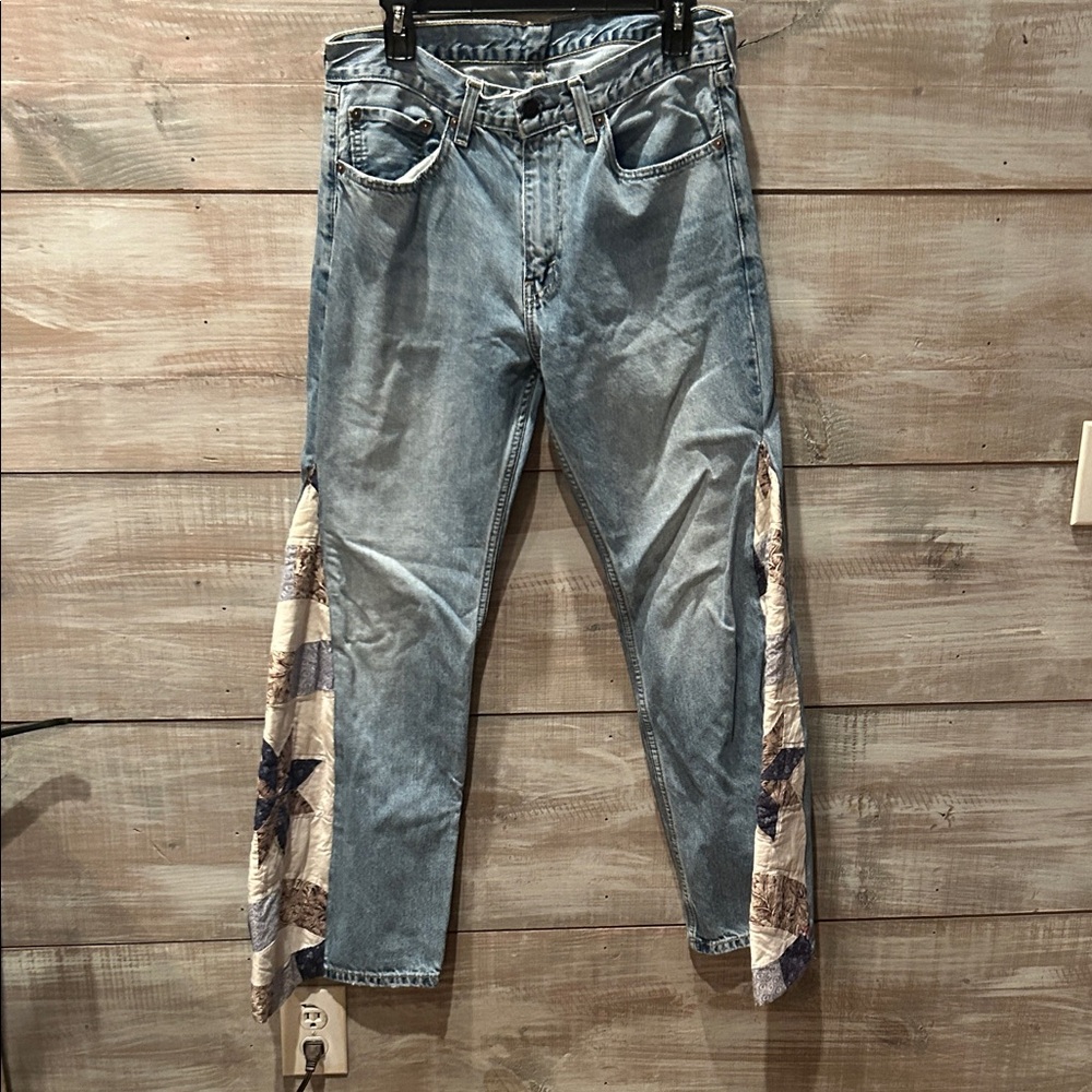 HANDMADE Levis 505s Quilted jeans size 30-32 - Picture 2 of 13